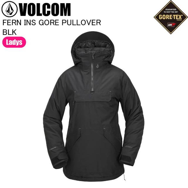 VOLCOM ボルコム H0452503 FERN INS GORE PULLOVER BLK スノーボードウェア ジャケット ボルコムウェア ゴアテックス レディース