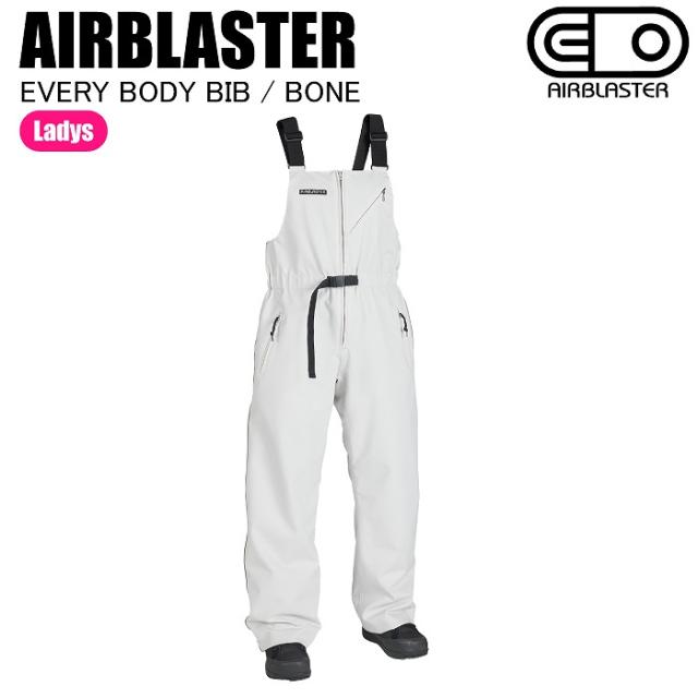 AIRBLASTER エアブラスター AB26WBIB_1080 EVERY BODY BIB BONE スノーボードウェア ビブパンツ エアブラ レディース 25-26
