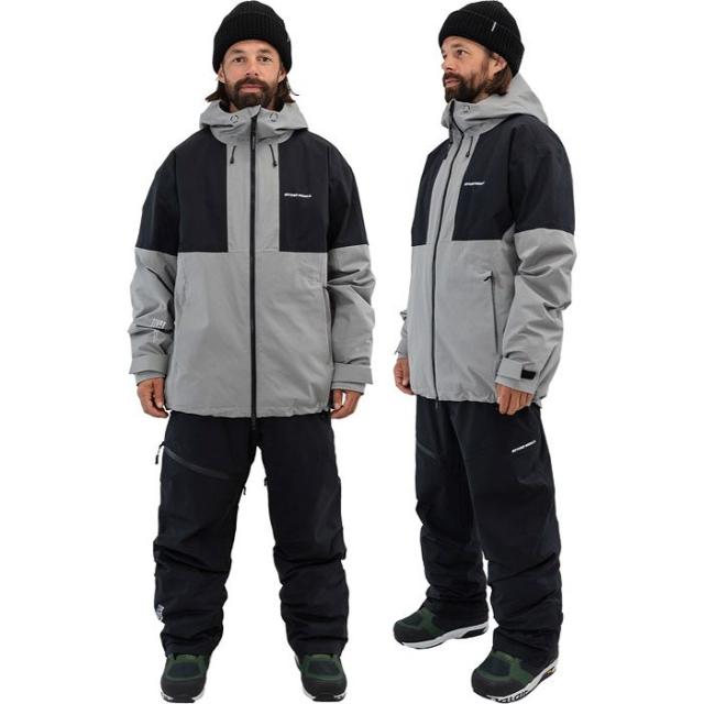 BEYOND MEDALS スノーボードウェア グレー BEYOND MEDALS ビヨンドメダル FULLZIP JACKET 2L フルジップ