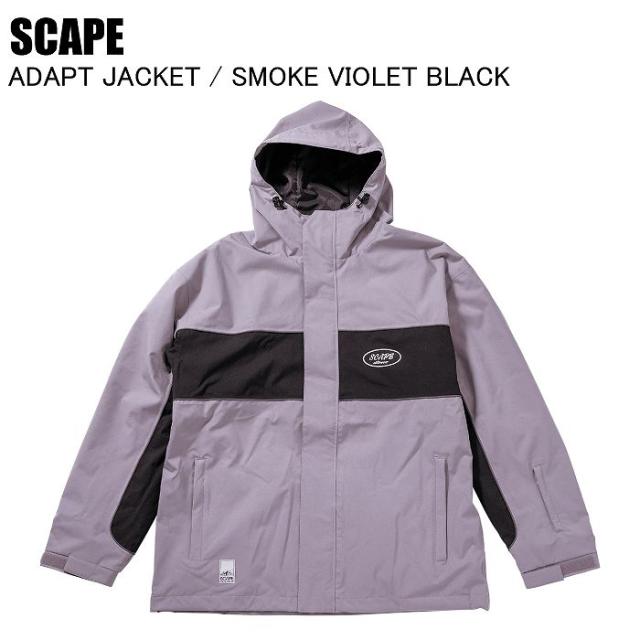 SCAPE エスケープ ADAPT JACKET アダプトジャケット SMOKE VIOLET/BLACK スノーボードウェア ジャケット SCAPEウェア 25-26モデル