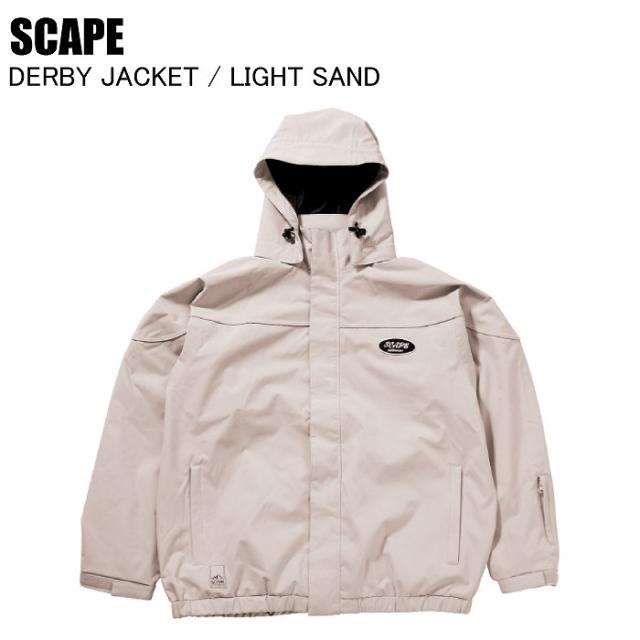 SCAPE エスケープ DERBY JACKET ダービージャケット LIGHT SAND スノーボードウェア ジャケット SCAPEウェア 25-26モデル