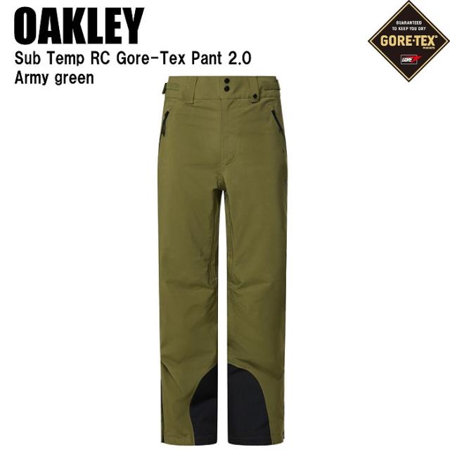OAKLEY オークリー FOA406101 SUB TEMP RC GORE-TEX PANT 2.0 ARMY GREEN スキー スノーボード パンツ ウェア ゴアテックス