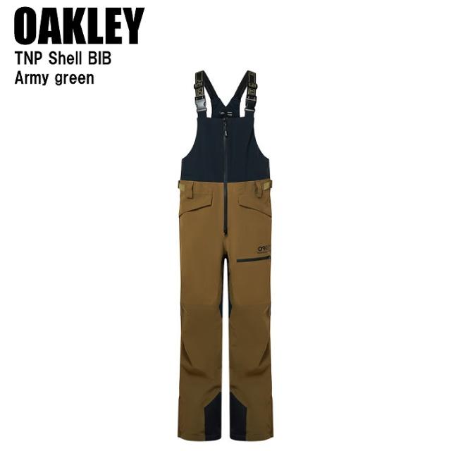 OAKLEY オークリー FOA400939 TNP SHELL BIB ARMY GREEN スキー スノーボード ウェア パンツ ビブパンツ オークリーウェア
