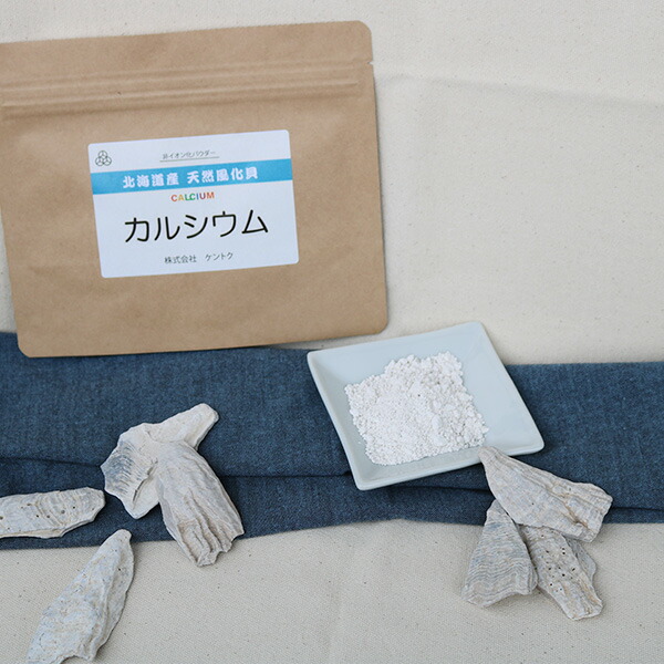 北海道産 天然風化貝カルシウム 100g 送料無料 イキイキ生活 骨造り