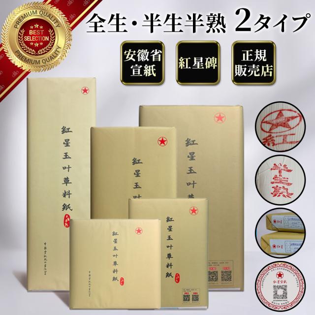 書道 宣紙 玉叶 紅星碑 安徽省 習字 紙 額 飾る 練習用 入れ にじま