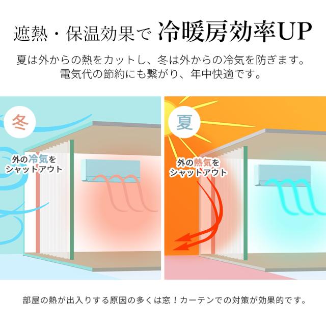 カーテン 防炎 4枚セット 遮光 1級 防炎カーテン 幅100cm 4枚組 1級遮光 2級遮光 防火 難燃 断熱 遮熱 保温 UVカット 麻調 間仕切り 無地 AIFY アイフィー_8