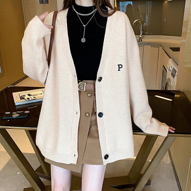 レディース トップス ニット カーディガン Free 長袖 アクリル 秋コーデ 冬コーデ ゆったり オーバーサイズ ドロップショルダー きれいめの通販はau Pay マーケット Cocomomo レディースファッション