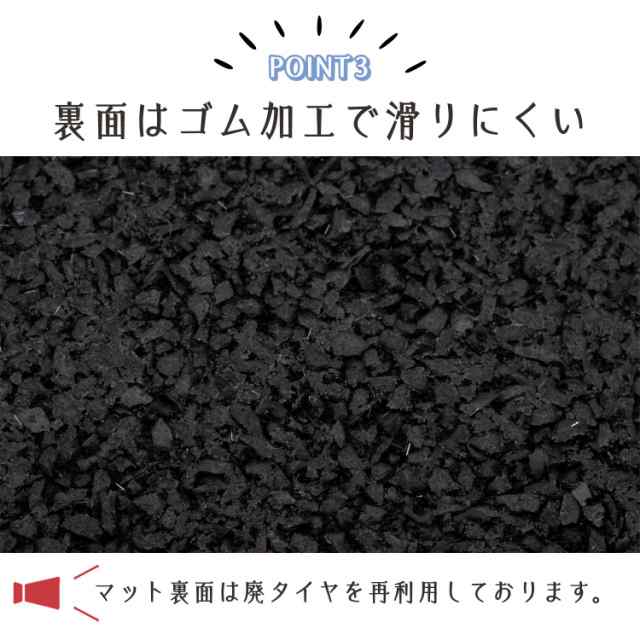 玄関クリーンマット石タイル調(オーロラ) 玄関マット 屋外用 泥落とし