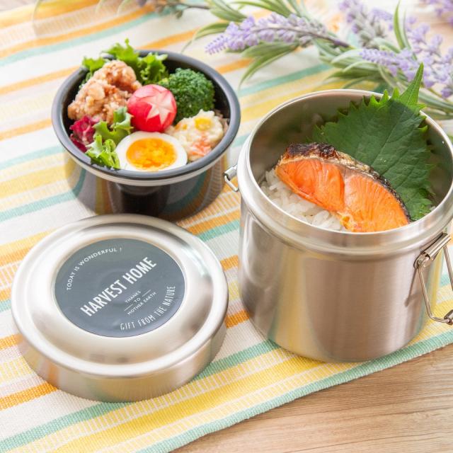 抗菌 真空 保温 弁当箱 総 容量 600ml ベーシック 無地 保温弁当箱