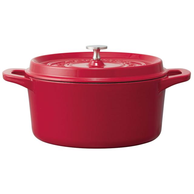 Le Creuset 両手鍋⭐︎オーバル形 かわいい赤 24センチ Le Creuset