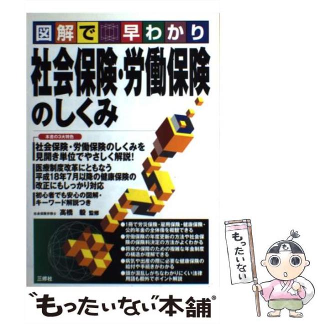 【中古】 社会保険・労働保険のしくみ 図解で早わかり / 高橋毅 / 三修社 [単行本]【メール便送料無料】