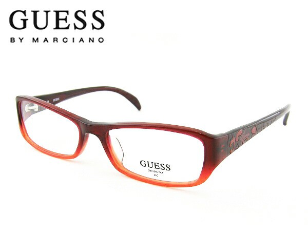 【レンズセット】レンズセット [GUESS] ゲス 8151-RD メガネ グラマー レッド 現品限り 早い者勝ち めがね スマート シンプル 新品 度付