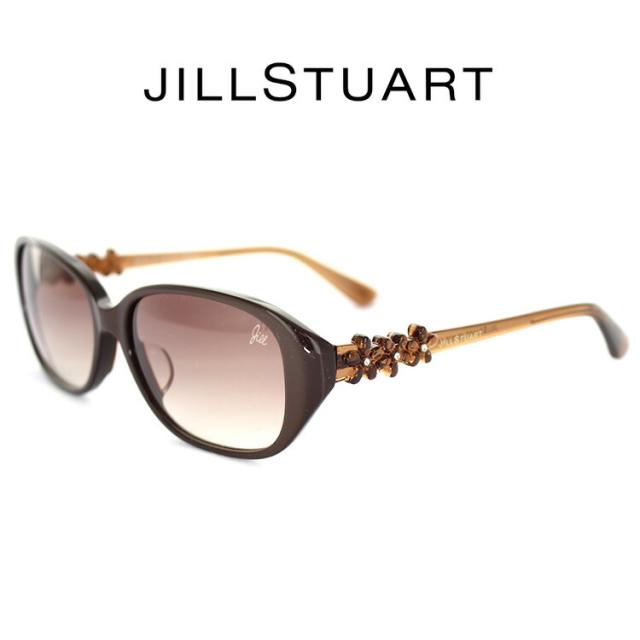 ジルスチュアート サングラス レディース スクエア ソリッドブラウン SG06-0575 56 JILL STUART UV(紫外線）カットレンズ フェミニン フラワー