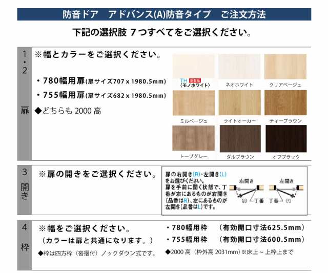 大建工業 防音ドア A00 DAIKEN たて木目デザイン 755・780幅DAIKEN