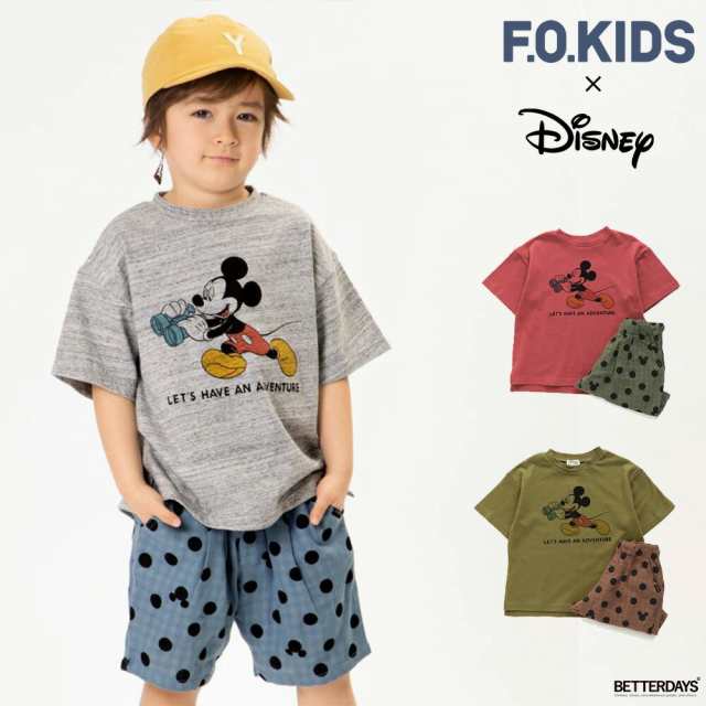 F.O.KIDSミッキーTシャツ&靴下1足 - トップス(Tシャツ