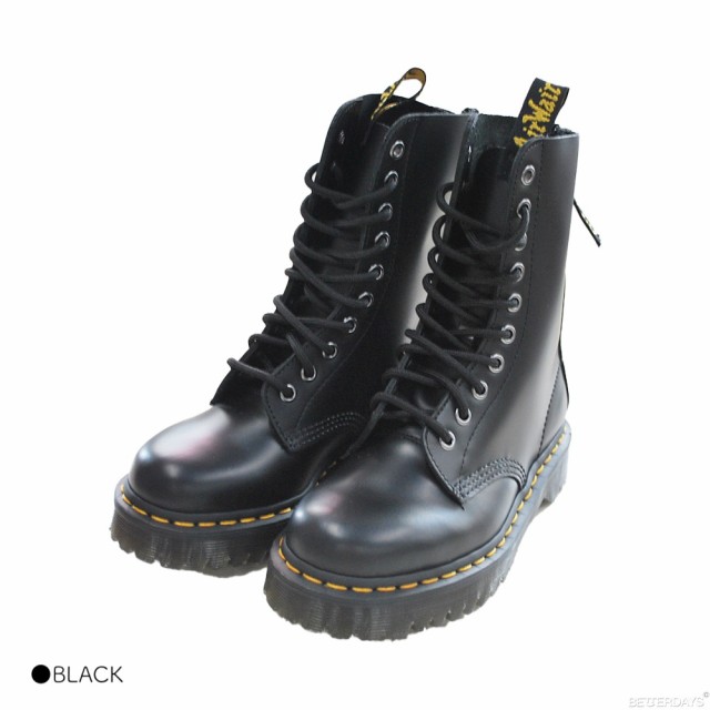 ドクターマーチン 10ホール ブーツ メンズ レディース ZIP付き レースアップ Dr.Martens 1490 BEX W/ZIP  10ホールブーツ 22cm-27cm 【国