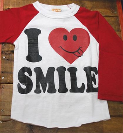 Tシャツ キッズ 長袖 GOTHAM ゴッサム ☆キッズサイズI LOVE SMILE