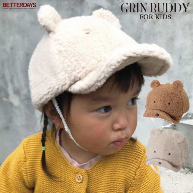 キャップ キッズ グリンバディ GRIN BUDDY KIDS クマ モコボア ハット