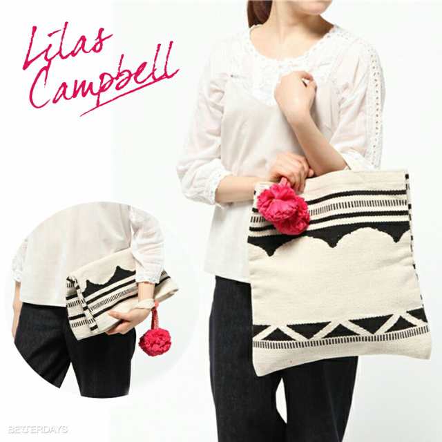 【アウトレット】クラッチバッグ リラキャンベル LILAS CAMPBELL 2WAY フラワー LP_2wayclutch bag_arch