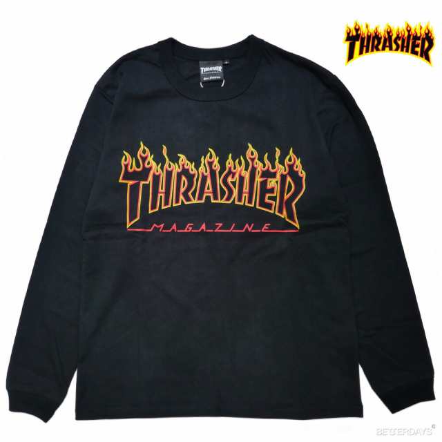 ロンT スラッシャー 長袖Tシャツ ロングスリーブ THRASHER MAG LOGO ...