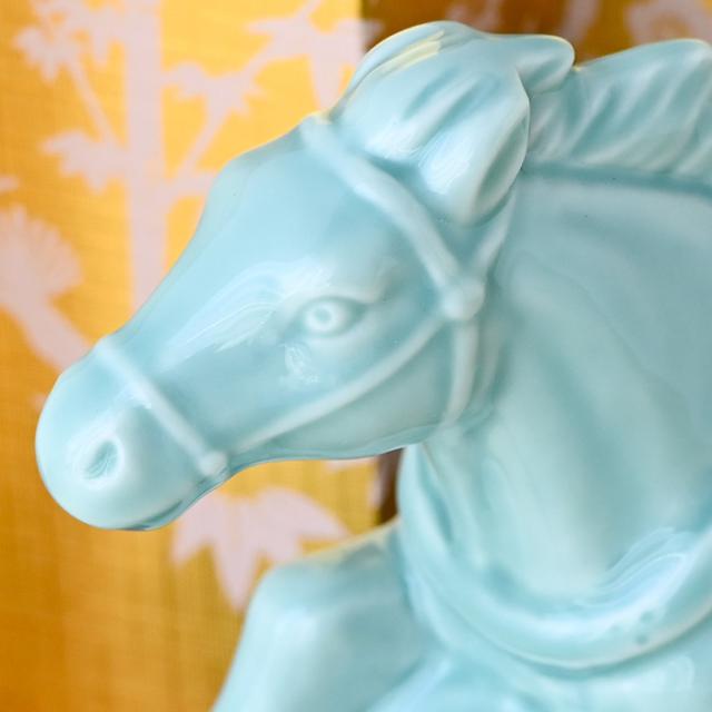 干支 置物 薬師窯 青祥招福午 (駿馬) 35 干支の置物 馬 午年 午 陶器