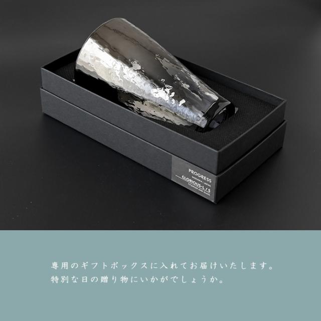 PROGRESS ビアグラス Glorious Long-Silver ビール ビア お酒 グラス プレゼント おしゃれ 2026 父の日 プレゼント 宇宙 ギフト チタン 日本製 伝統工芸 退職 お餞別 誕生日プレゼント 焼酎 グラス クリスマス  敬老の日 送料無料_12