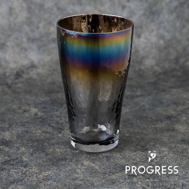 PROGRESS ビアグラス Glorious Long-Infinite ビール ビア お酒 グラス プレゼント おしゃれ 2026 父の日 プレゼント 宇宙 ギフト チタン 日本製 伝統工芸 退職 お餞別 誕生日プレゼント 焼酎 グラス クリスマス  敬老の日 送料無料