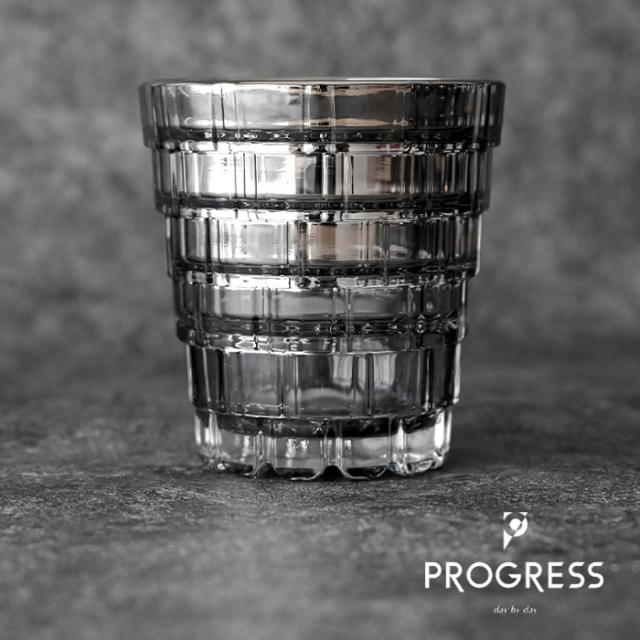 PROGRESS ロックグラス Lush-Silver クリスタルガラス お酒 グラス プレゼント クリスタルガラス おしゃれ 2026 父の日 プレゼント 宇宙 ギフト チタン 日本製 伝統工芸 退職 お餞別 誕生日プレゼント 焼酎 グラス クリスマス  敬老の日 送料無料