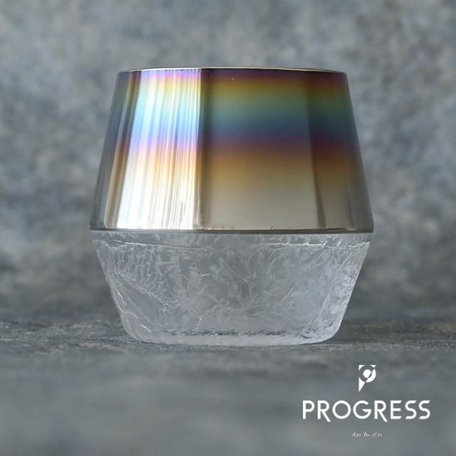 PROGRESS ロックグラス 月光 (光彩) 結霜加工 お酒 グラス プレゼント おしゃれ 2026 父の日 プレゼント 実用的 宇宙 ギフト チタン 日本製 伝統工芸 退職 お餞別 誕生日プレゼント 焼酎 グラス クリスマス  敬老の日 送料無料
