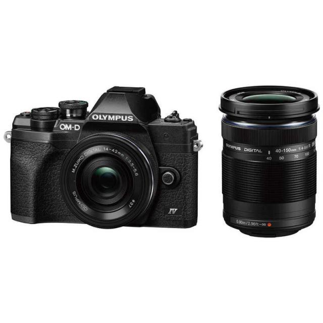 OLYMPUS オリンパス ミラーレス一眼カメラ デジタルカメラ OM-D E-M10 Mark IV EZダブルズームキット [ブラック]【ラッピング対応可】