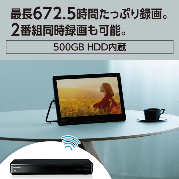 Panasonic プライベート ビエラ HDD/Blu-rayレコーダー付