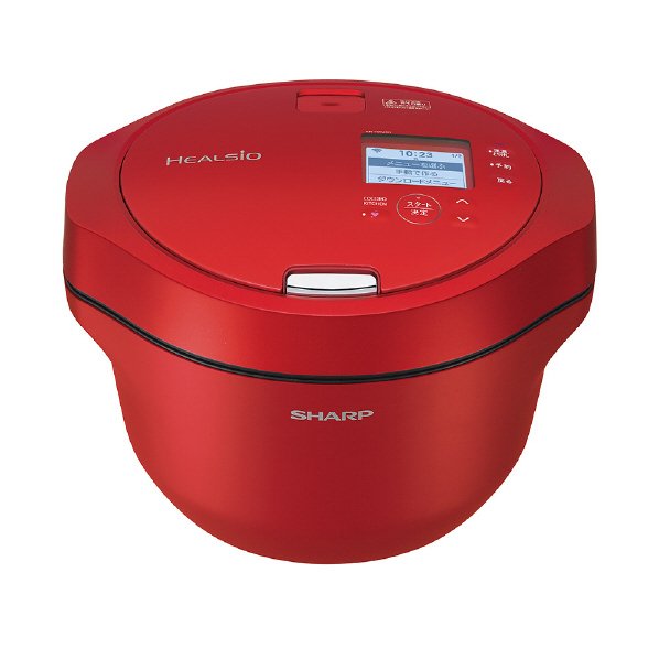 シャープ SHARP ヘルシオ ホットクック KN-HW24G-R [レッド系] 無水調理 電気調理鍋 IoT家電[ラッピング不可] KW