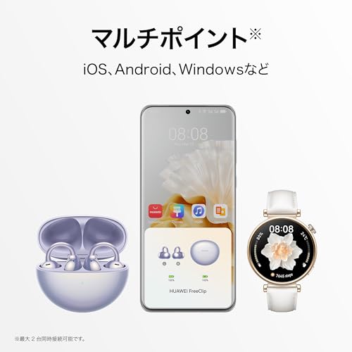 HUAWEI FreeClip オープンイヤー型ワイヤレスイヤホン [ブラック][ラッピング可]_6