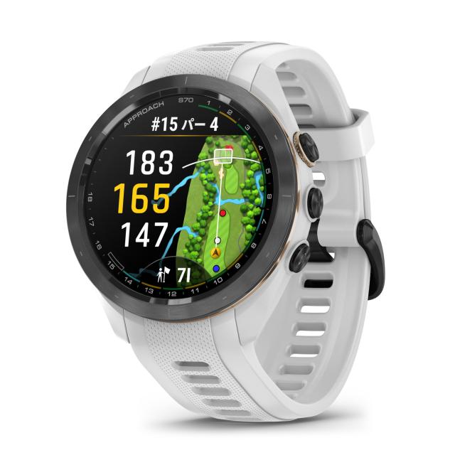 GARMIN Approach S70 42mm White ゴルフウォッチ GPSマップ Suica対応 