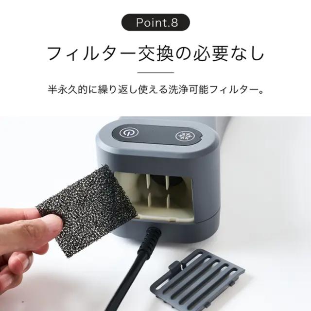 Livinfla HUWASARA コンパクト ボディドライヤー 床置き 壁掛け ハンディ 3WAY 温風 冷風 人感センサー マイナスイオン 静音 軽量 フィルター交換不要 大風量 ハンズフリー 1200W 子ども ペット ホワイト SHOKAI R-LOGI ヘアドライヤー