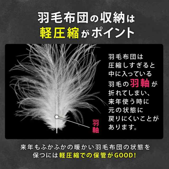 アストロ 活性炭消臭 羽毛布団収納袋 3枚組 シングル・ダブル兼用 収納