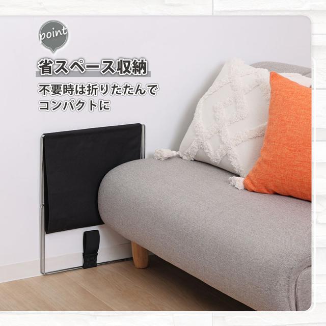 荷物置き ブラック ハンモック型 W40×D30×H42cm 荷物入れ カバン置き 