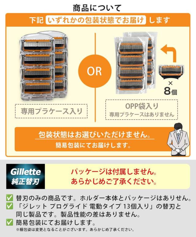ジレット プログライド 替刃 電動 タイプ 8個 正規品 ジレット 替刃 5