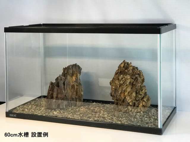 水槽用石 アクアリウム 水槽用 石 気孔石 縦置き 約14-18cm 大サイズ 2