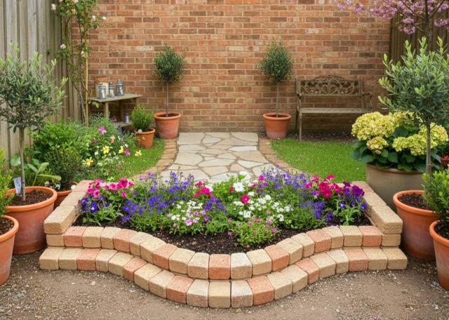 花壇 レンガ 花壇 ブロック 置くだけ diy デラックス 約1780×910×高さ240mm 花壇ブロック 花壇材 ブロック ガーデニング 庭用 花壇用 庭 ガーデン おしゃれ 花壇レンガ レンガブロック_11