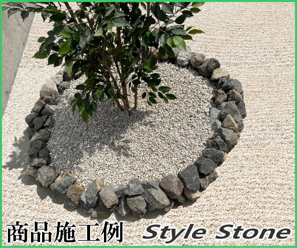 砂利 白川砂利 花崗岩 御影石 美濃白川砂利 3分〜4分 約10-14mm 20kg