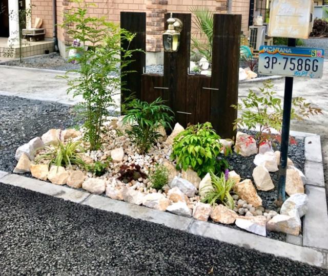 庭石 割栗石 庭 石 黄色 イエロー ロックガーデン ベージュ