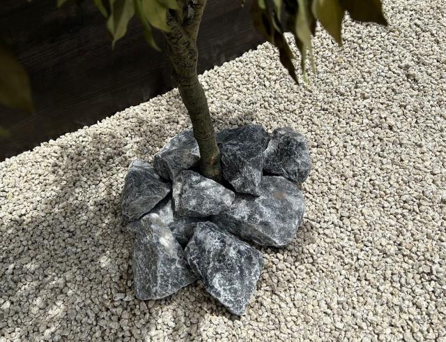 庭石 黒 ブラック 庭 ロックガーデン 石 岩 ガーデニング クラッシュ