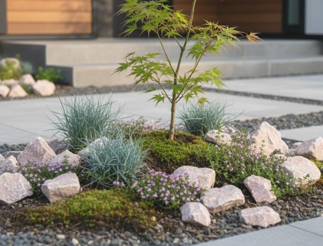 庭石 ピンク 割栗石 庭 石 ロックガーデン 岩 ガーデニング ピンク