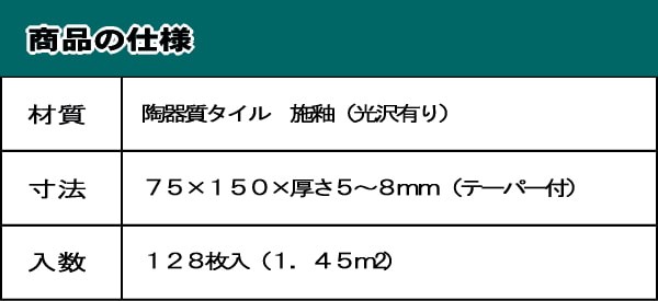 サブウェイタイル キッチン 内装 壁 タイル 光沢 白 キッチンタイル