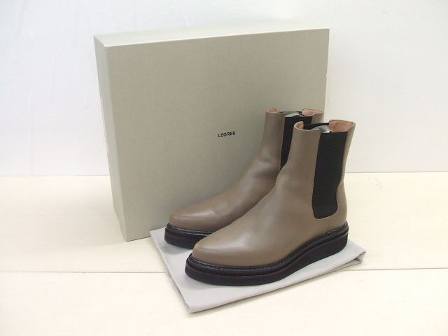 LEGRES チェルシーブーツ カラーD.TAUPE サイズ37 サイドゴア ブーツ グレージュ レディース レグレス【中古】2-0907T◆_4
