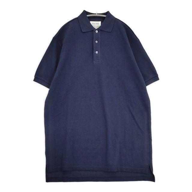 INSCRIRE Big Polo Shirt 定価24200円 I25SS-BC102 サイズS チュニック ポロシャツ 25SS ネイビー レディース アンスクリア【中古】6-0219S♪
