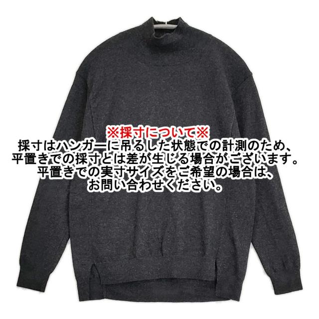 evam eva ウールタートルネック E253K202 サイズM セーター ニット チャコールグレー レディース エヴァムエヴァ【中古】6-0219T♪_7