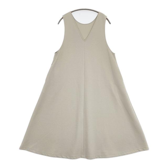 BEARDSLEY 未使用品 ブークレフレアーワンピース 2WAY ノースリーブ ワンピース グレージュ レディース ビアズリー【中古】6-0219S♪