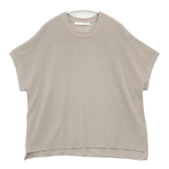 evam eva aze vest 定価24200円 E241K054 半袖ニット ベスト 24SS ベージュ レディース エヴァムエヴァ【中古】6-0419M∞